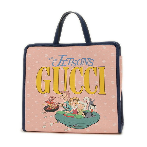 Gucci Jetsons Blue Navy Pink Bag Tote - Picture 1 of 6